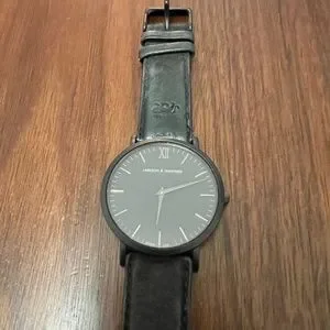 Larsson & Jennings | Accessories | Lugano Black Leather 4mm  display picture 3